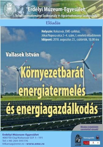 Vallasek István: Környezetbarát energia-termelés és energiagazdálkodás