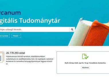 Ingyenessé teszi szolgáltatását az Arcanum Digitális Tudománytár