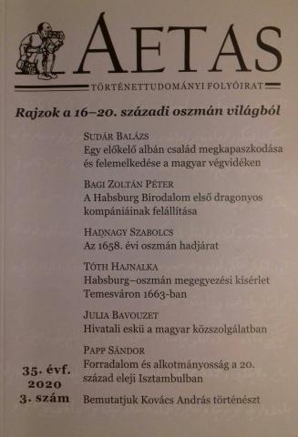 Kovács András akadémikussal, az EME alelnökével és kutatóintézetének igazgatójával készült interjú az Aetas folyóirat 2020/3-as számában