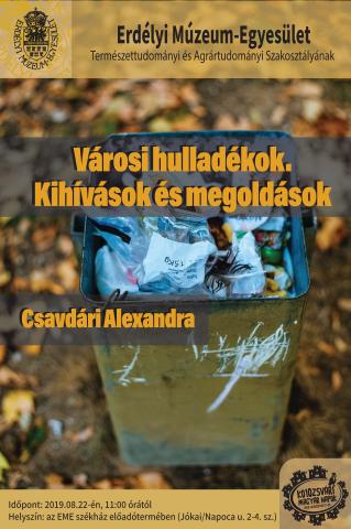 Csavdári Alexandra: Városi hulladékok. Kihívások és megoldások