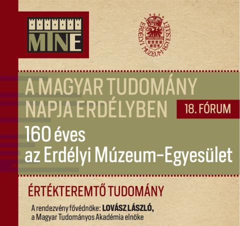 A Magyar Tudomány Napja Erdélyben 2019 – 160 éves az EME
