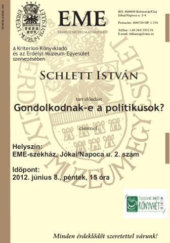 Schlett István Gondolkodnak-e a politikusok?