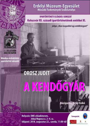 Orosz Judit: A kolozsvári kendőgyár emlékei