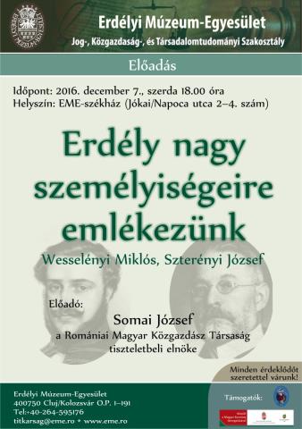 Somai József: Emlékezés erdélyi nagyjainkra
