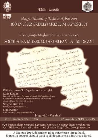 160 éves az Erdélyi Múzeum-Egyesület - kiállítás